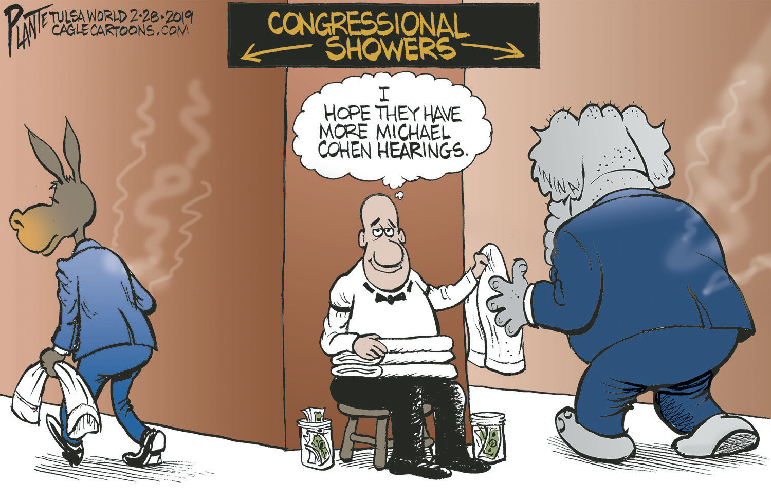 Bruce Plante Cartoon: More Michael Cohen hearings